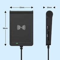 Lector de Tarjetas Inteligentes USB 2.0 Todo en Uno, Interfaz Dual USB-A y USB-C, Lector de NFC, IC, ID, SIM, SD y TF