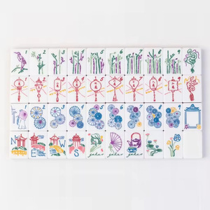 Juego de Mahjong Americano Moderno y de Lujo, 160 Fichas de Color OEM de Fábrica, para 4 Jugadores, Portátil, Acrílico, Duradero y Ecológico - Product Image 6