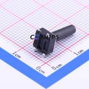 K2-6639SP-V4SC-04 Tactile Switch SMD-4P,6x6mm Switch Single Pole Single Throw Round Button 2.5N Vertical Mount - Product Image 2