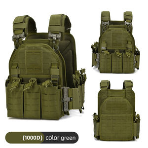 कस्टम क्विक रिलीज़ ओडी 20एलबीएस ग्रीन रेड सिक्योरिटी एक्सएल मेटल बकल टैक्टिकल प्लेट कैरियर वेट वेस्ट 1000डी बैक पैनल - Product Image 5
