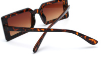 Lunettes de soleil rectangulaires grandes pour femmes, design simple, branches fines, lunettes de soleil tendance pour femmes