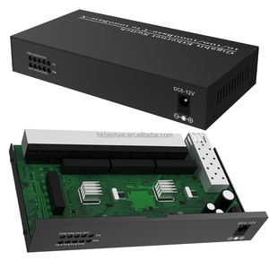 Convertidores de Fibra Óptica SM&MM 1SFP 8RJ45 para Monitoreo CCTV - Product Image 4