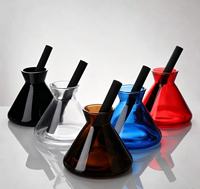 Diffuseur de parfum en verre cylindrique de 200 ml avec bouchon à vis et marquage à chaud