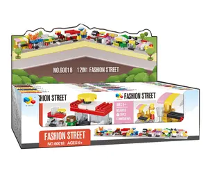 Yeni ürün yapı taşı çocuk oyuncakları mini tuğla sokak DIY oyuncak blokları inşaat oyuncak Juguete