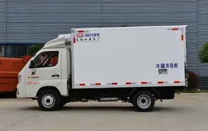 Foton Xiangling M1 Petrol Gasoline Refrigerated Truck 4x2 China Cheap Refrigerator Trucks Car 122hp