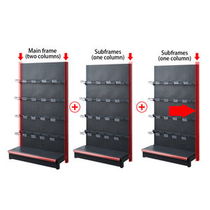 Estante de exhibición de supermercado personalizado, polvo electrostático en aerosol, estantería de góndola de doble cara Para <span class=keywords><strong>minimarket</strong></span> - Product Image 6