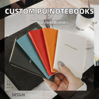 Carnet en cuir PU personnalisé OEM avec logo imprimé, journal promotionnel d'entreprise en gros pour le marketing