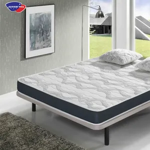 Colchón de espuma viscoelástica de doble gel para dormir en hotel, colchón de lujo de tamaño completo, en caja king
