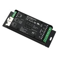 Decodificador DMX512 Universal de 4 Canales, Terminal RJ 45, Fácil Instalación, RGBW RGB+W, Blanco Ajustable