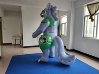 Beile personnalisé modèle de dragon Mecha en PVC gonflable vert de 2.5m pour une utilisation en extérieur et en arrière-cour