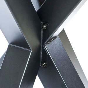 Basi tavolo moderno industriale rotondo ristorante X gambe in acciaio ghisa cornici caffè pranzo in metallo base tavolo per tavolo - Product Image 4