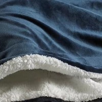 Vente en gros de draps chauds d'hiver double face 8 kg de couvertures pour lit double, cadeaux unis à motif uni