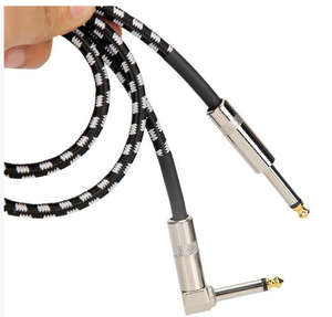 오른쪽 천사 6.35mm 남성-남성 오디오 케이블 TRS 1/4 인치 일렉트릭 기타베이스 1.5m 차폐 저소음 잭 케이블 - Product Image 3