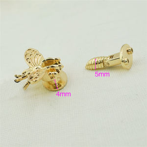 女性のハンドバッグハードウェアアクセサリー動物の形のロックバッグの装飾のための金属の小さな蜂のロック - Product Image 4