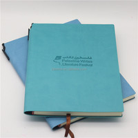 Carnets de notes personnalisés Zeamor avec logo gravé, reliure cousue, couverture rigide en cuir, agendas