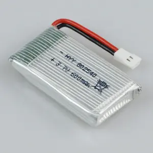 Hot Selling  High Rate 20C 25C Lithium Polymer Rechargeable 600mah 3.7v 802540 Lipo Battery  with 51005 for  X5C X5SW Drones