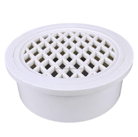 Grille de drain de sol en PVC sur mesure avec filtre à mailles rondes pour salle de bain
