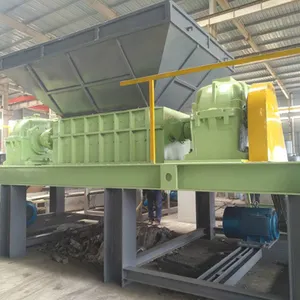 Industrial Double Shaft Scrap Metal Shredder for Recycling Wastes Plastic Metal Drum