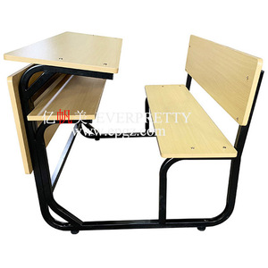 Chất lượng cao nội thất trường học lớp học bằng gỗ cố định băng ghế dự bị bộ Heavy Duty khung kim loại Bàn và ghế cho sinh viên - Product Image 6