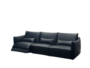 समर्थन तकिए आधुनिक रहने वाले कमरे के साथ बहु-सीट पावर रिक्लियर सोफा मॉड्यूलर सेक्शनल सोफे - Product Image 5