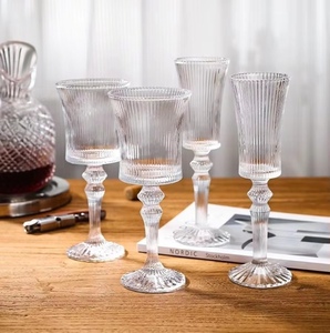 Copas de Vino de Cristal de Champán de Lujo Personalizadas, Estilo Barroco Campestre, Sostenibles, Capacidad de 140-250 ml, Tallo Largo, para Fiestas - Product Image 2