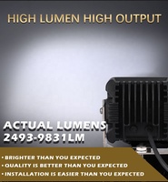 Phare de travail LED à faisceau large haute puissance 180W pour accessoires tout-terrain UTV 4x4