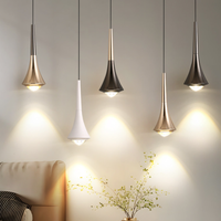 Suspension LED en cuivre à hauteur réglable, design scandinave moderne, avec abat-jour en pierre, pour salle à manger