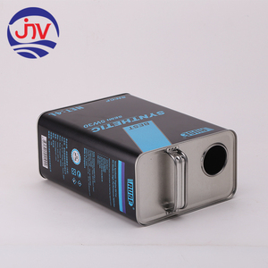 Huile moteur synthétique 4L, emballage en bidon rectangulaire en fer blanc de 1 gallon avec impression offset - Product Image 3