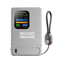 Batterie externe magnétique 3-en-1 avec chargeur sans fil 15W, chargeur USB-C PD 20W, écran TFT intelligent et support intégré