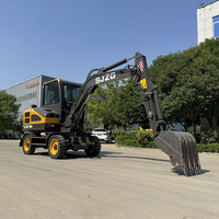 Excavatrice hydraulique de 5 tonnes avec moteur diesel pour la construction de routes agricoles, l'aménagement paysager et les travaux de terrassement