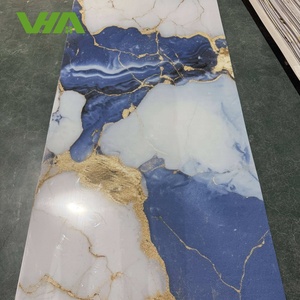Revêtement mural décoratif en PVC imitation marbre, imprimé UV, imperméable, pour escalier, appartement moderne et design intérieur domestique - Product Image 1