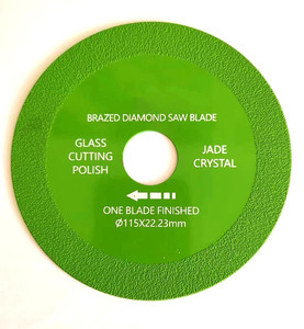 Lưỡi cưa kim cương cắt kính gốm, bánh xe lưỡi cưa xanh mới, 4 inch 100mm, chiều cao đoạn 15mm - Product Image 2