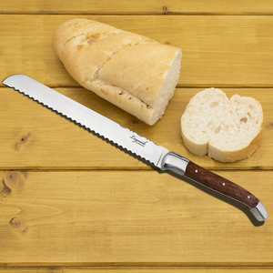 Ensemble de couteaux de cuisine Homeful Laguiole, acier inoxydable à haute teneur en carbone, lame tranchante, couteaux à pain de chef, manche en bois ergonomique, lave-vaisselle - Product Image 5