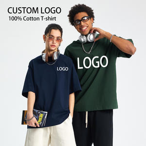 T-shirt unisexe de luxe en coton 100% 230GSM, poids lourd, impression personnalisée du logo, t-shirt uni, t-shirt oversize pour homme - Product Image 3