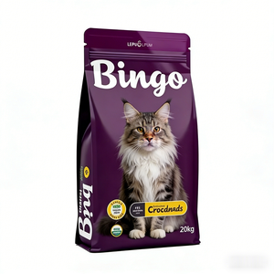 Sacchetto per Alimenti per Animali Domestici da 5kg 10kg 20kg della <span class=keywords><strong>Fabbrica</strong></span> di Imballaggi Haodong, Busta con Fondo Piatto Richiudibile con Cerniera per Alimenti per Cani - Product Image 6