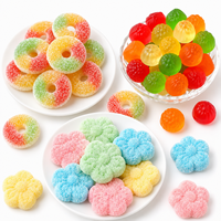 Vente en gros de bonbons gélifiés aux fruits assortis, mélange d'agrumes et de sucrés, doux, halal, en vrac, personnalisés, OEM, marque privée, producteur TIK TOK