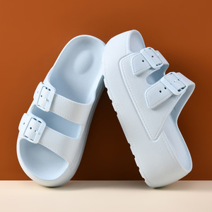 Sandalias de verano para mujer con suela gruesa, transpirables, antideslizantes, con hebilla de EVA, para playa y exteriores. - Product Image 4