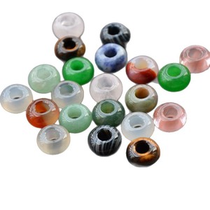 Natural Agate Carving 6mm Large Hole Beads Abacus Donut Shape DIY Jewelry Braided <b>Rope</b> <b>Bracelet</b> Material - Product Image 5