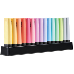 Juego de Marcadores Fluorescentes Ecológicos para la Protección de la Vista, en Colores Pastel, Forma Cuadrada Plana, con Logotipo Personalizado para Escuela y Oficina - Product Image 1