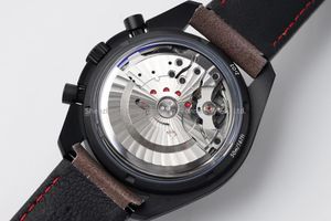 Reloj Mecánico para Pareja Master Speed DARKSIDE of the MOON con Correa de Cuero Genuino, Resistente al Agua, para Hombre - Product Image 5