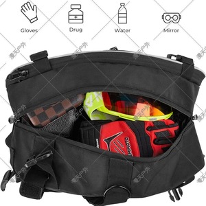 Bolsa trasera para motocicleta, bolsa de sillín de tela Oxford de 24L para almacenamiento en viajes en bicicleta - Product Image 4