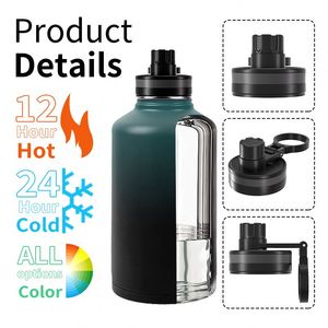 Bouteilles isothermes portables en gros pour boissons, gourdes de sport en acier inoxydable pour l'extérieur avec logo personnalisé - Product Image 3