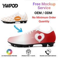 Chaussures de football en gros pour équipes OEM ODM Impression à la demande Logo personnalisé Nom personnalisé Crampons d'entraînement SC02-26025043-2