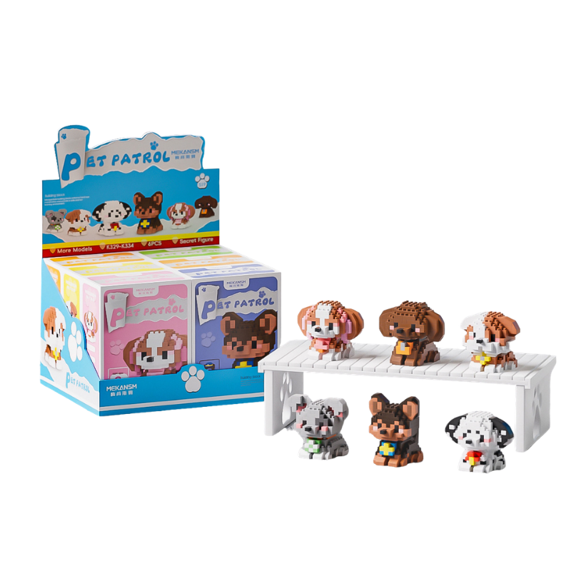 Ensemble de patrouille pour animaux de compagnie mignons S19 [contient 6 boîtes]