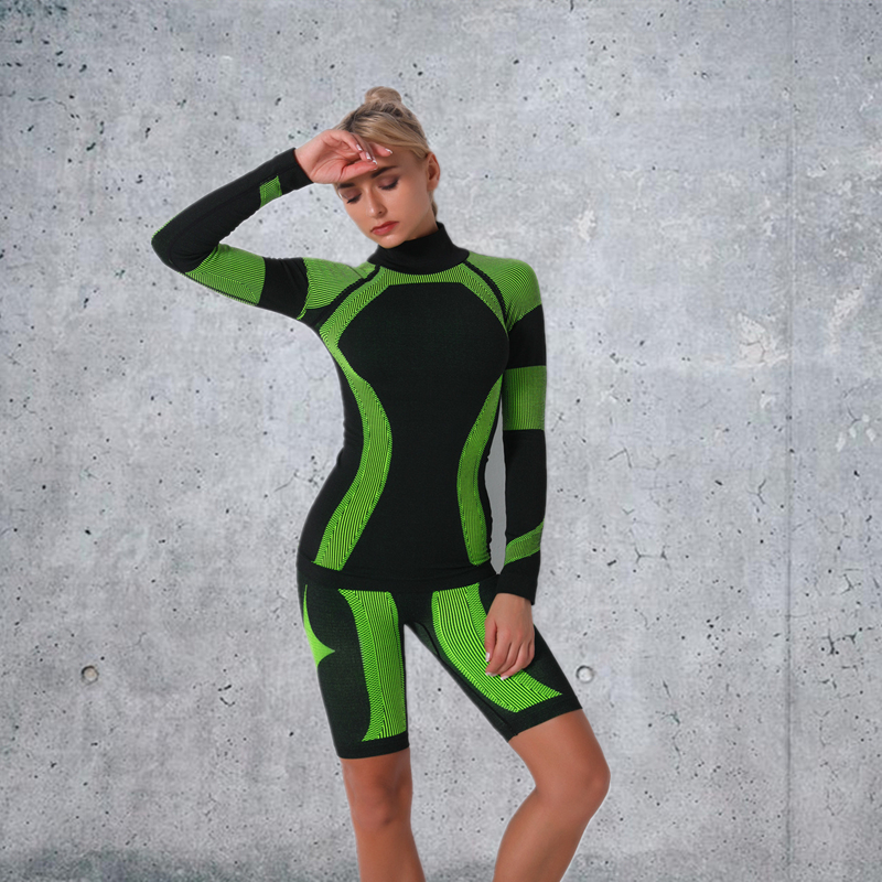 NEW 5 colors Fashion Modern Breathable Workout Clothing Women Active Wear Yoga Set hygroscopic fitness