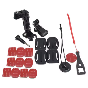 Accepter les kits de mentonnière de casque de moto personnalisés pour GoPro Hero 12 11 10 DJI Osmo Action 3/2/AKASO/<span class=keywords><strong>Campark</strong></span>/YI Action Camera - Product Image 1