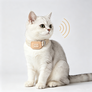 Collier tissé réglable pour chien avec puce NFC et boucle en cuir pour chiens de petite, moyenne et grande taille - Product Image 2