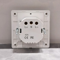 Interrupteur mural d'hôtel 40A 220V 125Khz 13.56Mhz RFID à carte insérée pour économie d'énergie