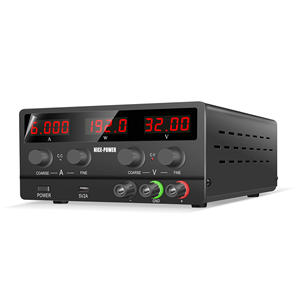 Alimentatore CC portatile regolabile a tensione variabile NICE-POWER SPS-H3206 Nero 32V 6A ad alta risoluzione e regolazione di precisione. - Product Image 1