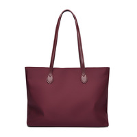 Grand sac fourre-tout tendance en cuir véritable Bleecker avec fermeture éclair, motif uni, doublure en polyester, couleur parchemin